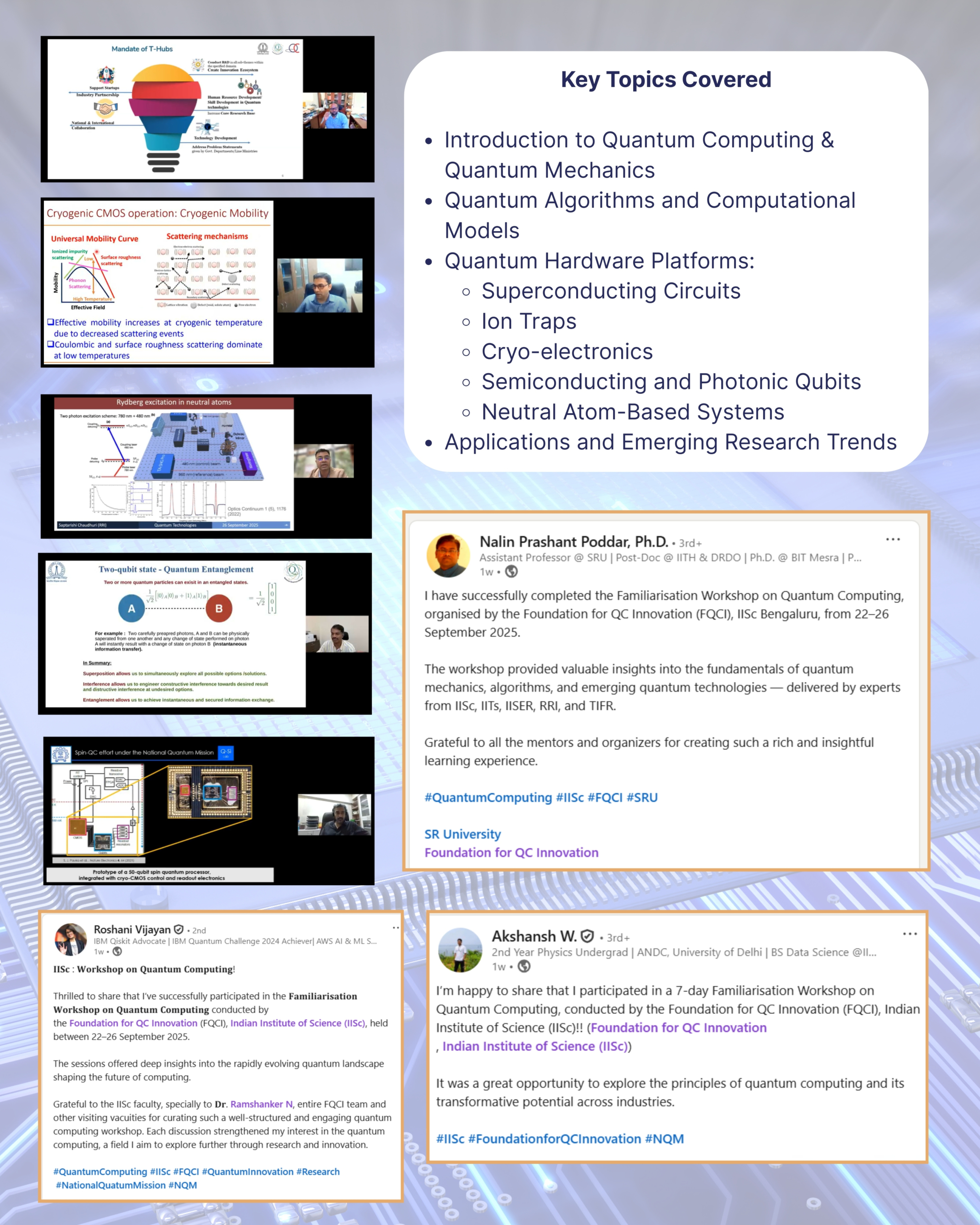 Familiarisation Workshop on Quantum Computing | 22 – 26 September 2025 ...